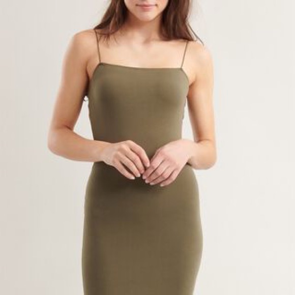 Garage Bungee Strap Olive Dress